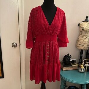 Red Lace Dress